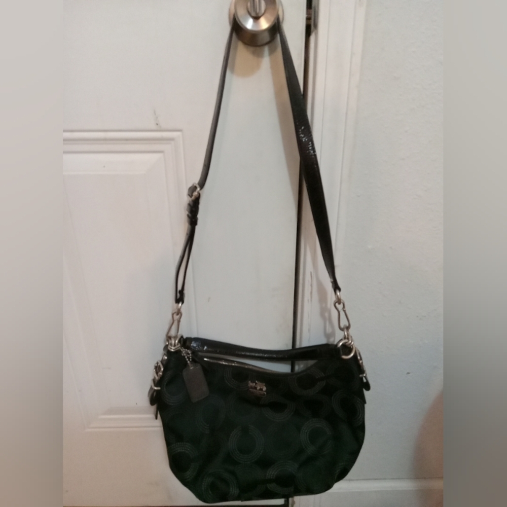 Coach Black Crossbody Purse/bag detachable strap